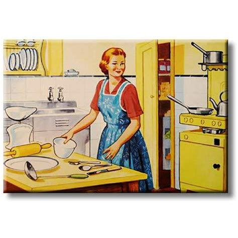 Retro Kitchen Art, Picture on Streched Canvas, Wall Art D?cor, Ready to Hang - Walmart.com ...