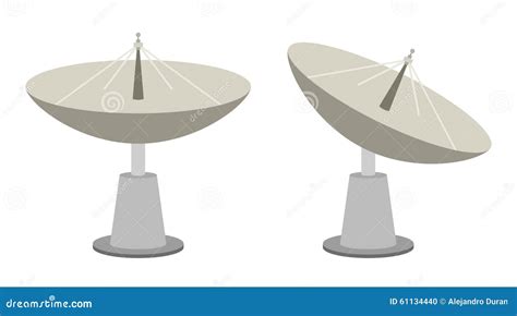 Radar dish stock vector. Illustration of media, business - 61134440