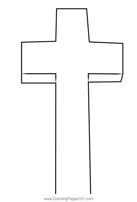 Christian Cross Coloring Page for Kids - Free Christianity Printable ...