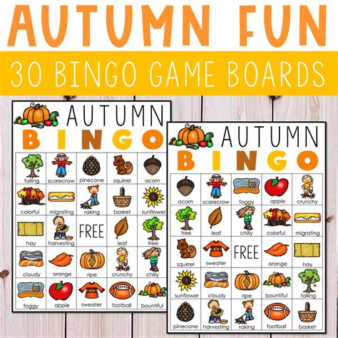 Fall Bingo Game Activity | Made By Teachers