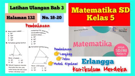 18-20 | 19. Sebuah trapesium memiliki dua sudut siku-siku, satu sudut lancip, dan satu sudut ...