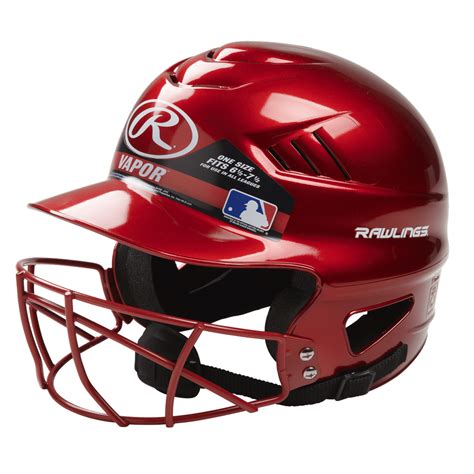 Rawlings Coolflo/Vapor OSFM Softball Batting Helmet with Face Guard ...