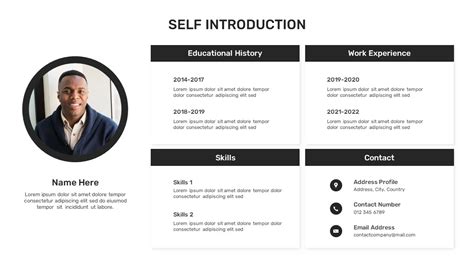 Self Introduction Google Slides Template - SlideKit