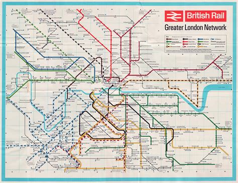 Transit Maps: Historical Map: British Rail Greater London Network, 1965