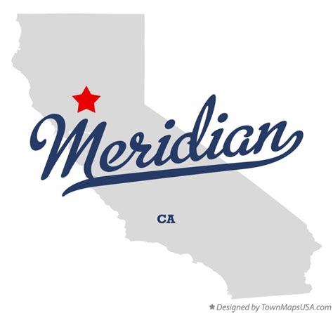 Map of Meridian, CA, California