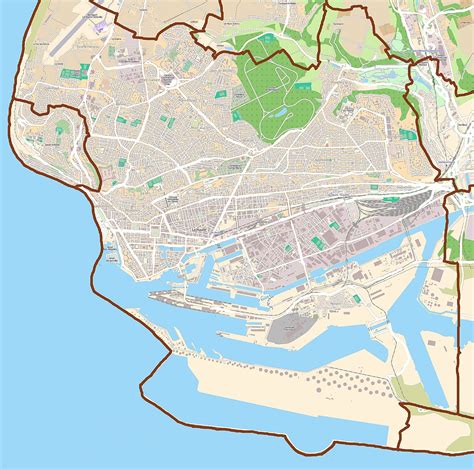 Mapas Detallados de Le Havre para Descargar Gratis e Imprimir