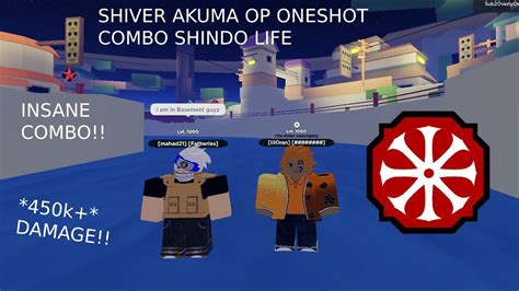 SHIVER AKUMA *OP* ONESHOT COMBO | Shindo Life Roblox - YouTube