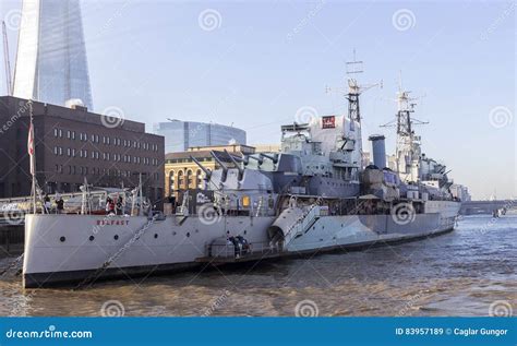 HMS Belfast Museum Ship editorial stock image. Image of ship - 83957189