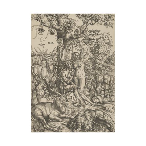 Adam and Eve in Paradise by Lucas Cranach the Elder - Adam And Eve ...