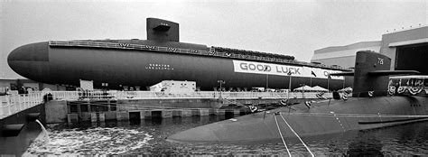 [2200 x 812]USS Georgia (SSBN-729) outfitting at General Dynamics ...