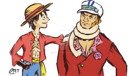 Luffy Vs. Akainu by otettttt on DeviantArt