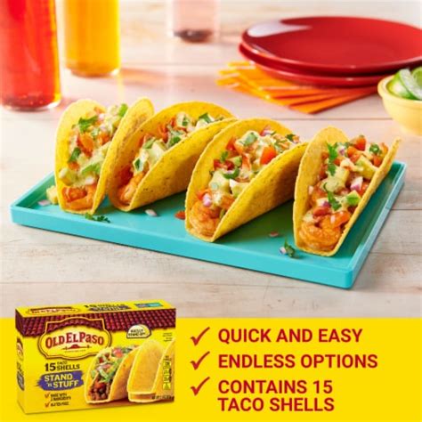 Old El Paso™ Stand 'N Stuff™ Gluten Free Taco Shells, 15 ct - Fry’s ...