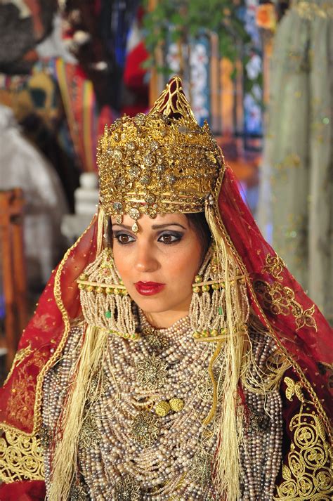 ). The traditional costume of Tlemcen is an Algerian dress composed of several layers of clothes ...