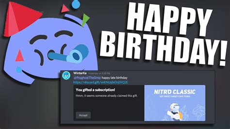 The Best Birthday Gift In Discord! - YouTube