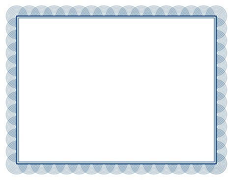 Free Printable Certificate Borders - Printable Templates