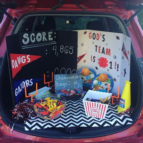 Trunk or treat football sports theme | Trunk or treat, Truck or treat, Trunker treat ideas