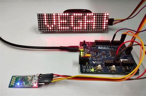 8×8 LED Matrix tutorial with Scrolling text control using Android App via Bluetooth – VEGA ...