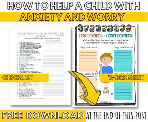 43 Anxiety Activities & Tips for Kids (Printable PDF) - Very Special Tales