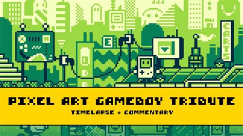 Designing a Pixel Art Gameboy Tribute (Timelapse + Commentary) - YouTube