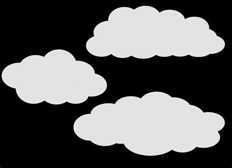 HD wallpaper: cloud, white, paint, sky, cartoon, cloud - sky, no people, black background ...