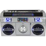 Best Buy: Studebaker Retro Street Boombox with AM/FM Radio Silver SB2145S