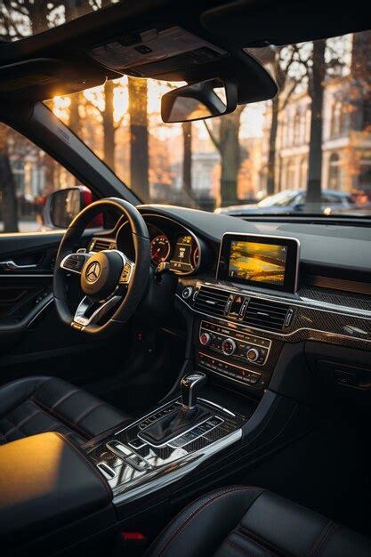 Premium AI Image | luxury car interior HD 8K wallpaper Stock ...