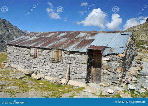 Simple Refuge in the Mountains Stock Image - Image of climb, walls ...