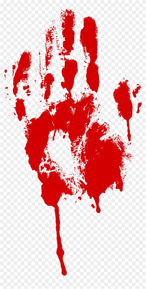 Free Download - Bloody Handprint Blood Hand Png - Free Transparent PNG Clipart Images Download