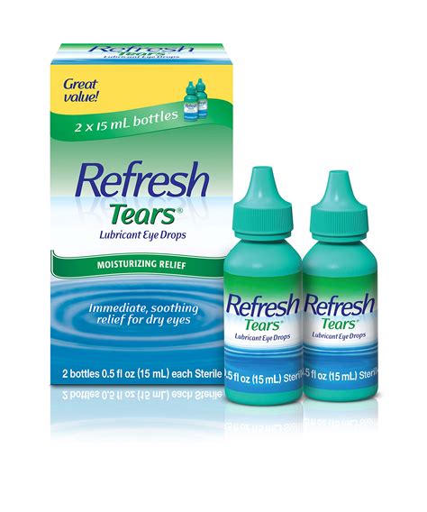 Buy Refresh Tears, Lubricant Eye Drops, 2 Bottles .5 fl oz (15 ml ...