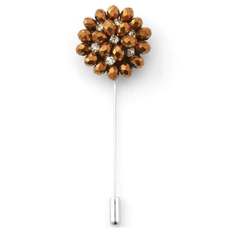 Polished Gold-Tone Lapel Flower Pin | In stock! | Warren Asher