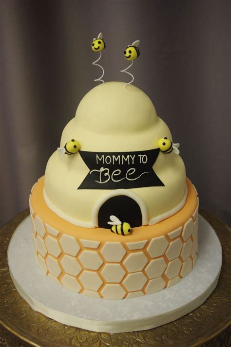 Bee Hive and Honeycomb Baby Shower Cake. Mommy to Bee Theme. | Bee hive ...