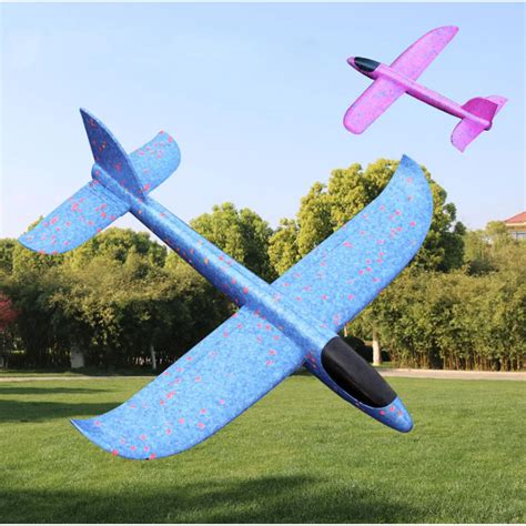 HOT SALE 1Pcs EPP Foam Hand Throw Airplane Outdoor Launch Glider Plane Kids Gift Toy 48*48cm ...