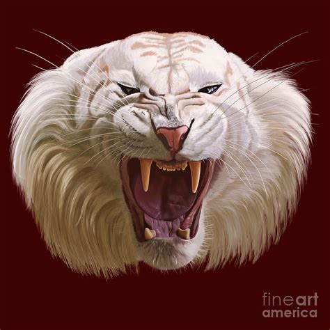 White Tiger Digital Art by Roman Zaric - Fine Art America