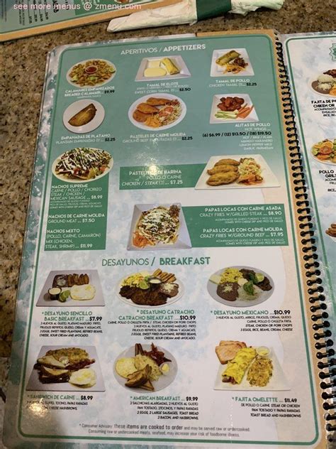 Online Menu of Costa Del Sol 2 Restaurant, Charlotte, North Carolina ...