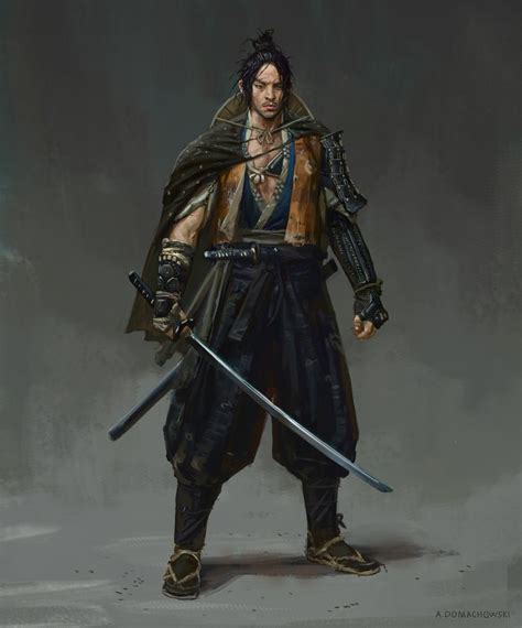 Ronin, Andrew Domachowski on ArtStation at https://www.artstation.com/artwork/94nEv | Samurai ...