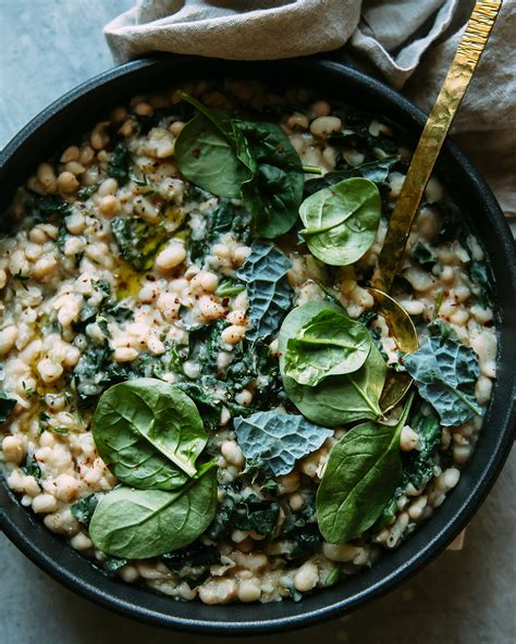 Smoky and Creamy White Beans with Greens | The First Mess