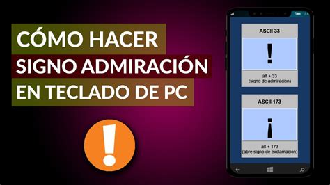 Como Poner Signos De Admiracion En El Teclado - Image to u