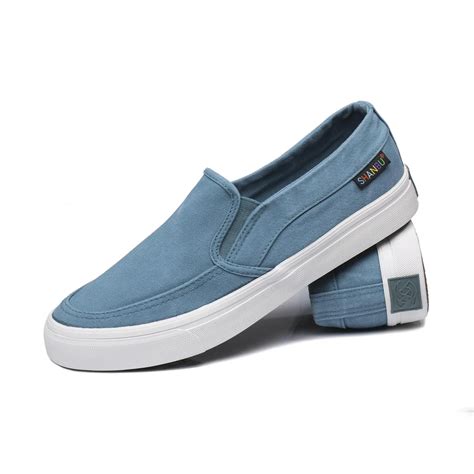 2018 Canvas Denim Shoes Men Casual Slip On Man Leisure Shoe Breathable Driving Lazy Loafers Male ...