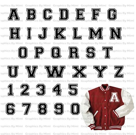 Jersey Font Svg Jersey Numbers Svg Jersey Font Png Jersey - Etsy