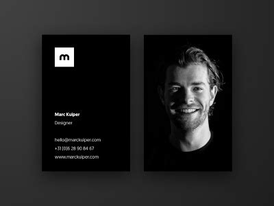 New business cards by Marc Kuiper on Dribbble