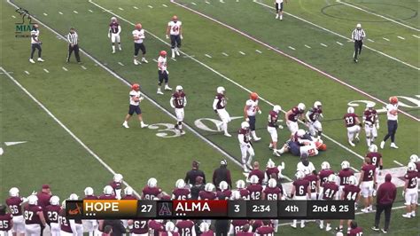 Alma College Football vs. Hope College - YouTube