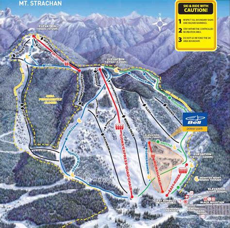 Cypress Mountain trail map, Cypress Mountain ski map, Cypress Mountain snowboard map