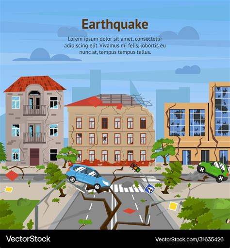 Earthquake Cartoon House