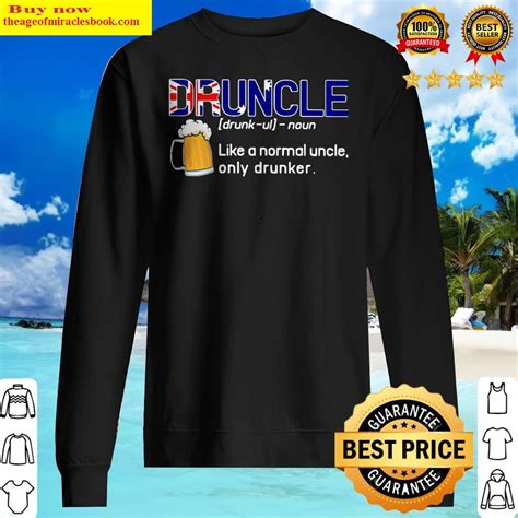 Beer Druncle Like A Normal Uncle Only Drunker Shirt