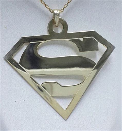 Silver Special Design Superman Necklace Superman Logo | Etsy