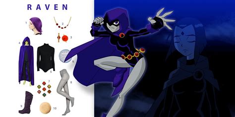 Pin On Nerd Alert! | Caraele Dc Comics Superheroes Cos Crow Teen Titan Raven Cosplay Costume ...