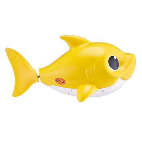 Baby Shark Robo Alive Sing Swim Baby Shark Robotic Bath Toy Yellow Zuru Toys - ToyWiz