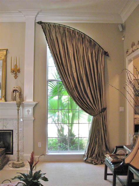 Custom Arched Iron Rod by Fabrics Second To None | Curtain designs, Curtains for arched windows ...