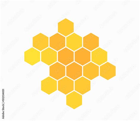 Honeycomb symbol isolated on white background. Stock Vector | Adobe Stock