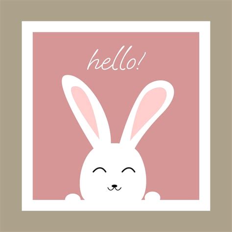 Premium Vector | Cute bunny logo design concept